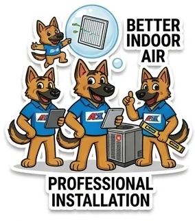 Rex sticker - Better Indoor Air & Professional Installation